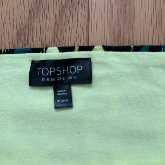 TOPSHOP  Neon Leopard Bandeau Top size US 6 - Picture 3 of 6